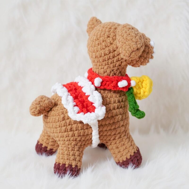 Rocking Reindeer Amigurumi Crochet Pattern - Low-Sew - DIY Stuffed Animal Toy - Instant Download PDF - Image 7