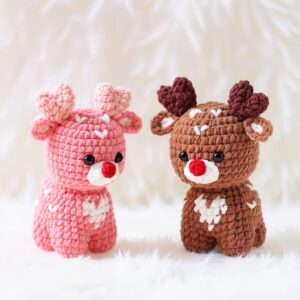 Reindeer Amigurumi Crochet Pattern - Charming DIY Stuffed Animal Toy - Instant Download PDF