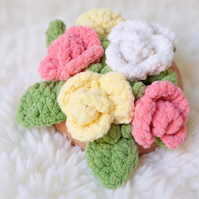 Rose Teacup Amigurumi Crochet Pattern - Charming DIY Decorative Toy - Instant Download PDF - Image 4