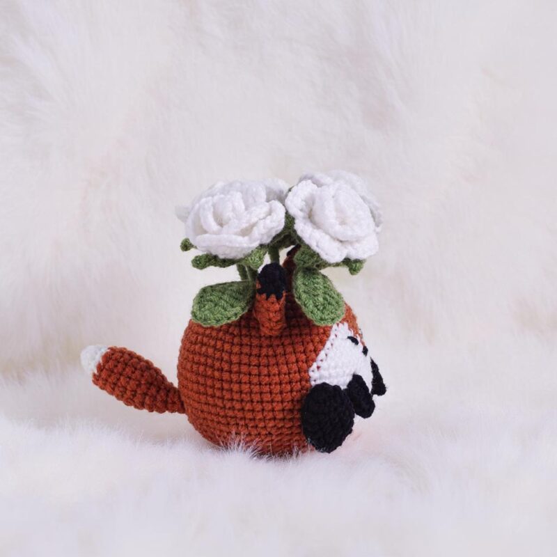 Rose Fox in a Pot Amigurumi Crochet Pattern - Adorable DIY Stuffed Animal Toy - Instant Download PDF - Image 5