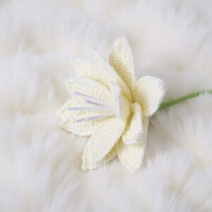 Rose & Lily Flowers Amigurumi Crochet Pattern - Beautiful DIY Flower Bouquet - Instant Download PDF