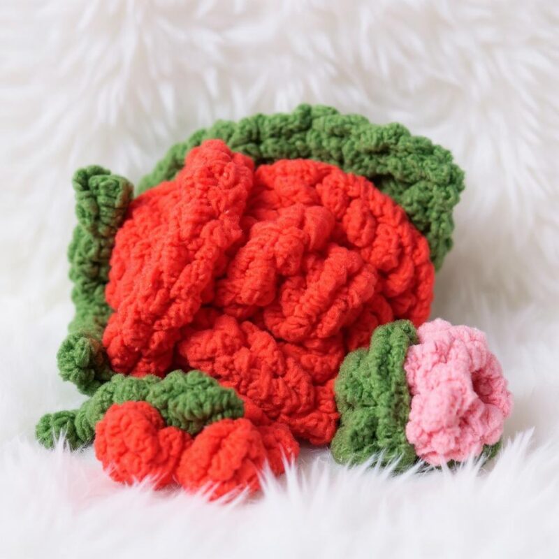 Rose Bouquet Amigurumi Crochet Pattern - Everlasting DIY Handmade Flower Bouquet - Instant Download PDF - Image 4