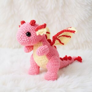 Rosie the Dragon Amigurumi Crochet Pattern - Adorable DIY Stuffed Animal Toy - Instant Download PDF