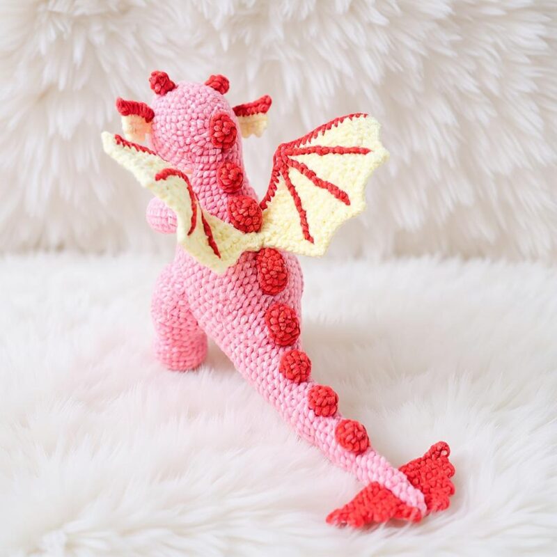 Rosie the Dragon Amigurumi Crochet Pattern - Adorable DIY Stuffed Animal Toy - Instant Download PDF - Image 3