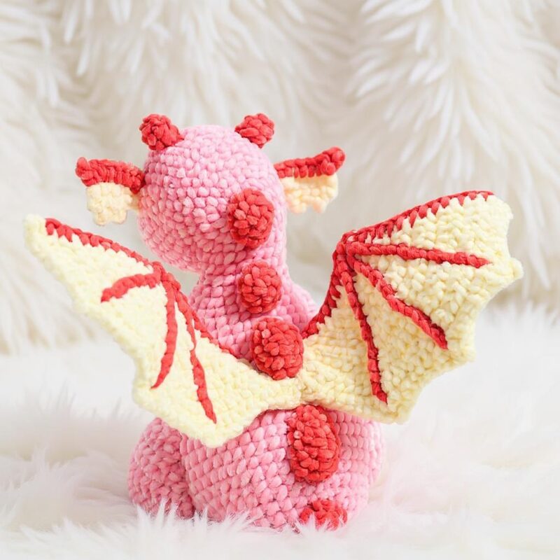 Rosie the Dragon Amigurumi Crochet Pattern - Adorable DIY Stuffed Animal Toy - Instant Download PDF - Image 4