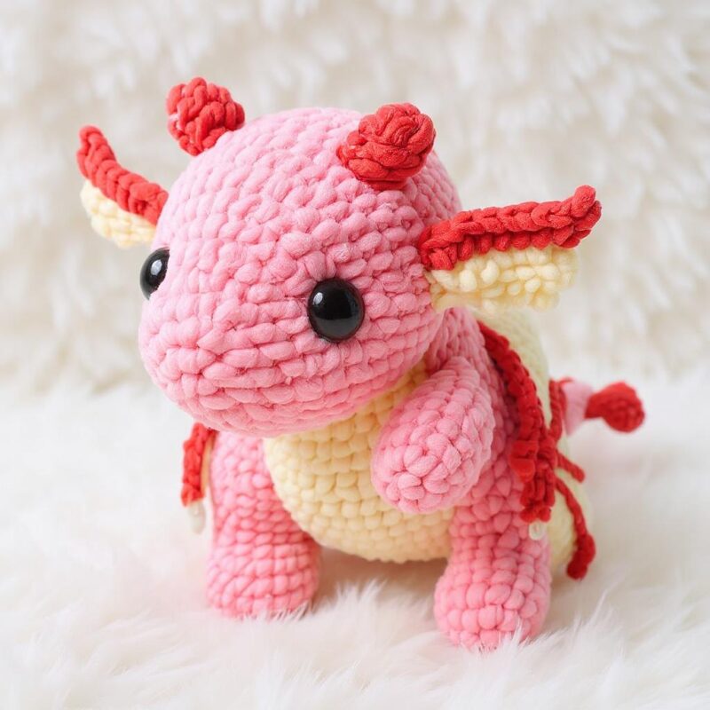 Rosie the Dragon Amigurumi Crochet Pattern - Adorable DIY Stuffed Animal Toy - Instant Download PDF - Image 7