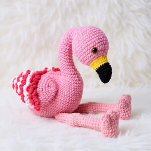Rosie the Flamingo Amigurumi Crochet Pattern - Adorable DIY Stuffed Animal Toy - Instant Download PDF