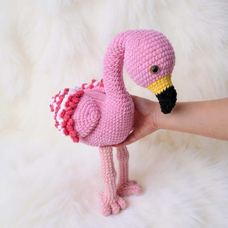 Rosie the Flamingo Amigurumi Crochet Pattern - Adorable DIY Stuffed Animal Toy - Instant Download PDF - Image 2