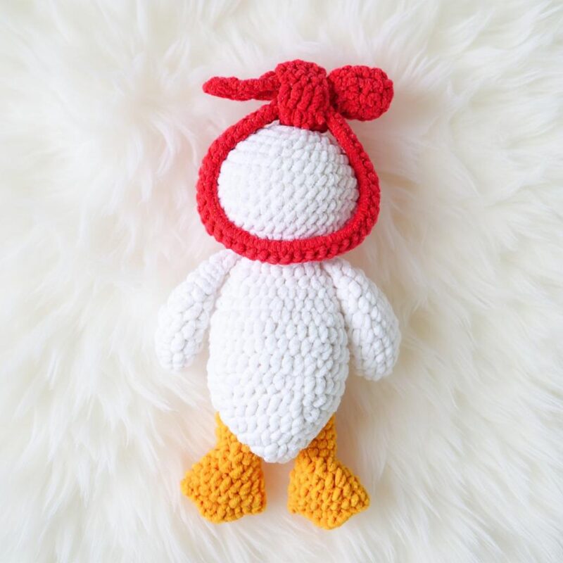 Rosy Duck Comforter Amigurumi Crochet Pattern - Adorable DIY Baby Lovey - Instant Download PDF - Image 5