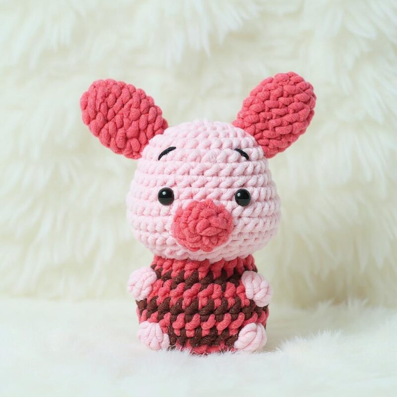 Rosy Piglet Amigurumi Crochet Pattern - Adorable DIY Stuffed Animal Toy - Instant Download PDF