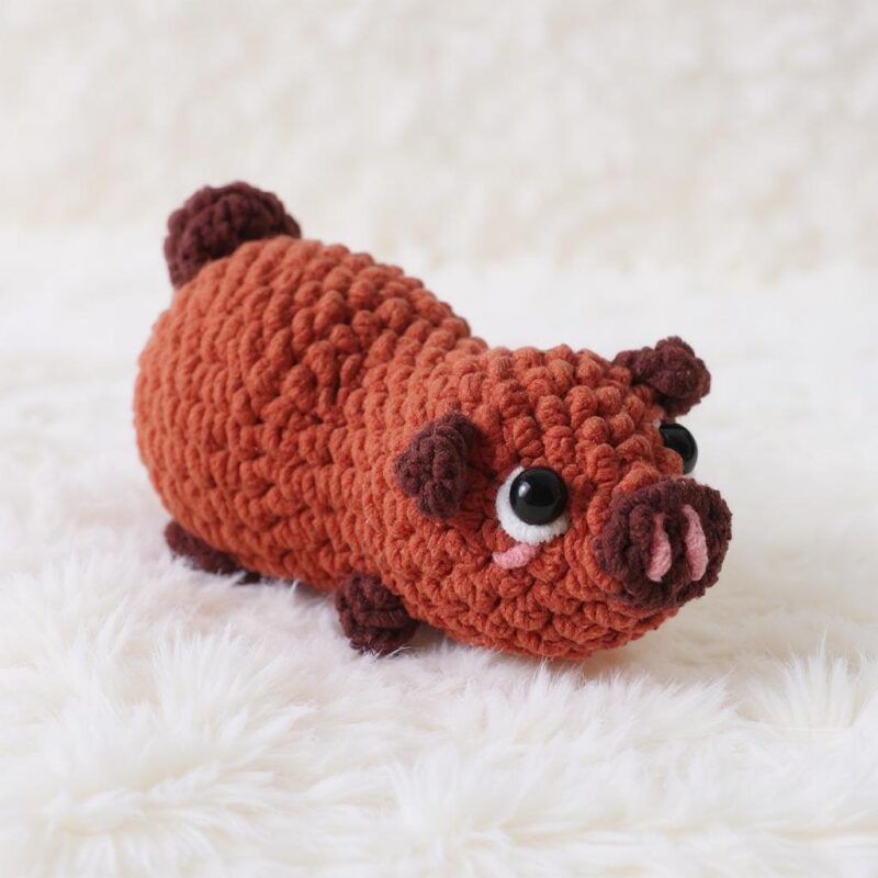 Rosy Piglets Amigurumi Crochet Pattern - No-Sew - DIY Stuffed Animal Toy - Instant Download PDF - Image 4