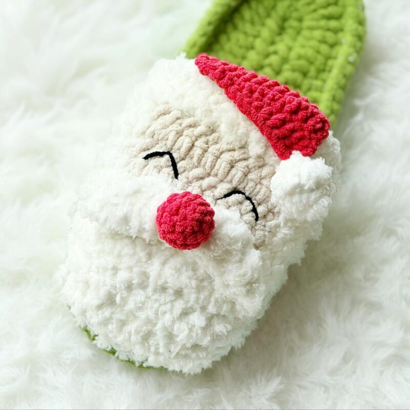 Santa Claus Amigurumi Crochet Pattern - Jolly DIY Cozy Christmas Slippers - Instant Download PDF - Image 4