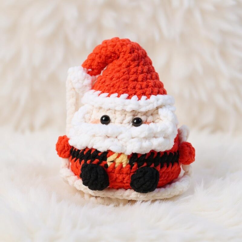 Swinging Santa Amigurumi Crochet Pattern - Festive DIY Car Hanging Ornament - Instant Download PDF - Image 2
