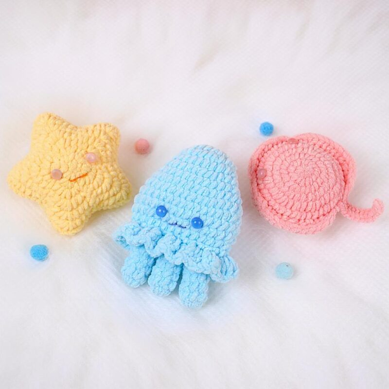 Sea Buddies Amigurumi Crochet Pattern Bundle - Adorable DIY Stuffed Ocean Animals - Instant Download PDF