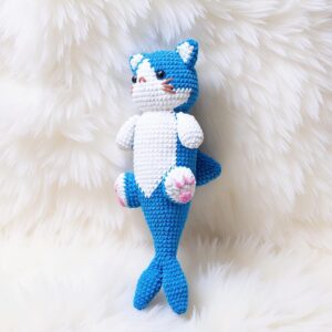 Seahorse Kitten Amigurumi Crochet Pattern - Whimsical DIY Stuffed Animal Toy - Instant Download PDF