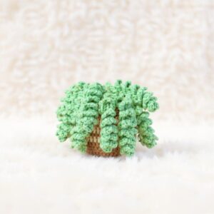 Sedum Burrito Amigurumi Crochet Pattern - Charming DIY Hanging Plant Decor - Instant Download PDF