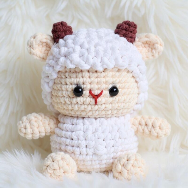 Sheep Amigurumi Crochet Pattern - Adorable DIY Stuffed Animal Toy - Instant Download PDF - Image 3