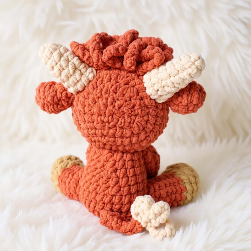 Highland Cow Amigurumi Crochet Pattern - Adorable DIY Stuffed Animal Toy - Instant Download PDF - Image 4
