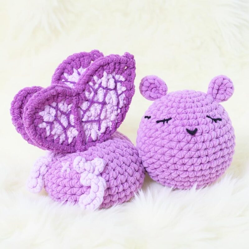 Sleeping Butterfly Dragon Amigurumi Crochet Pattern - Whimsical DIY Stuffed Animal Toy - Instant Download PDF - Image 3