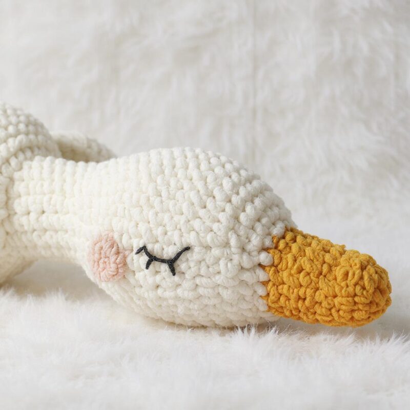 Sleeping Goose Amigurumi Crochet Pattern - Adorable DIY Stuffed Animal Toy - Instant Download PDF - Image 4