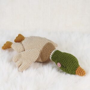 Sleeping Mallard Duck Amigurumi Crochet Pattern - Adorable DIY Stuffed Animal Toy - Instant Download PDF