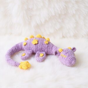 Sleeping Plesiosaur Dragon Amigurumi Crochet Pattern - Adorable DIY Stuffed Animal Toy - Instant Download PDF