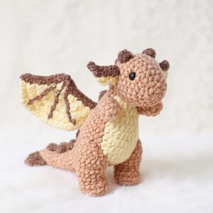 Rosie the Dragon Amigurumi Crochet Pattern - Adorable DIY Stuffed Animal Toy - Instant Download PDF