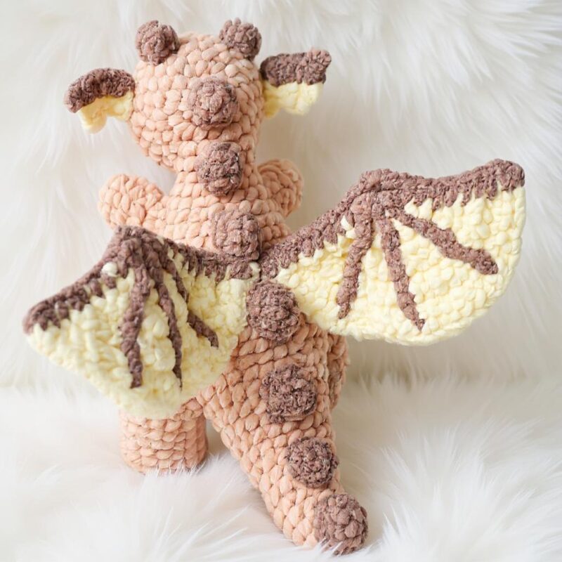 Rosie the Dragon Amigurumi Crochet Pattern - Adorable DIY Stuffed Animal Toy - Instant Download PDF - Image 5