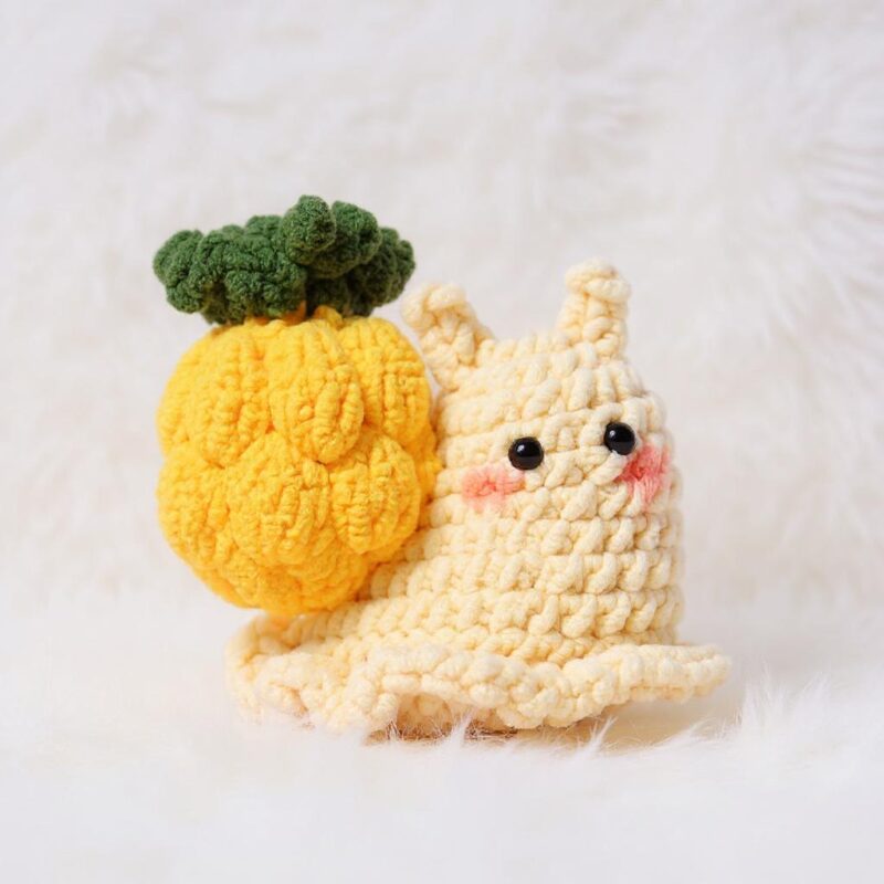 Snail Fruitsies Amigurumi Crochet Pattern - No-Sew - DIY Stuffed Animal Toy - Instant Download PDF - Image 3