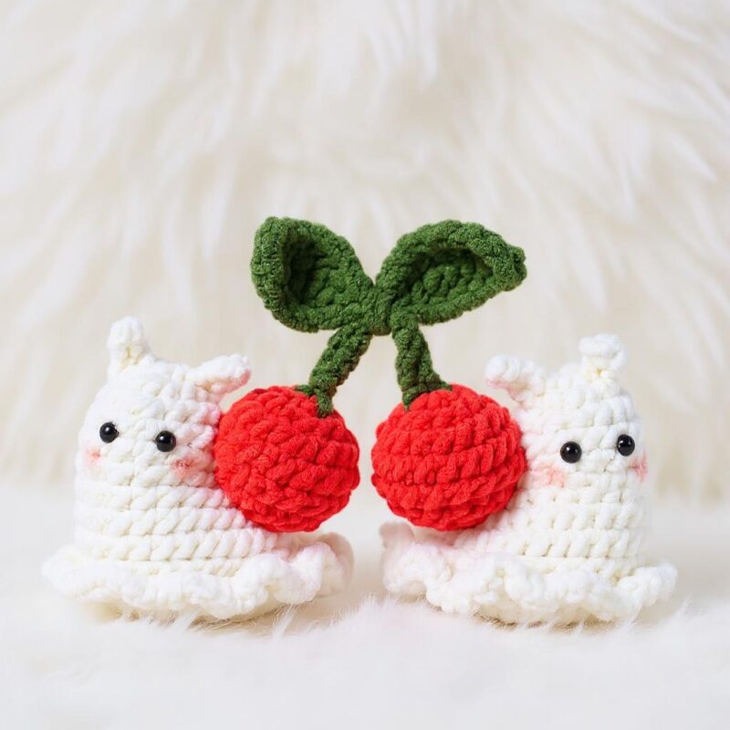Snail Fruitsies Amigurumi Crochet Pattern - No-Sew - DIY Stuffed Animal Toy - Instant Download PDF - Image 4