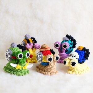 Snail Family Amigurumi Crochet Pattern - Adorable DIY Stuffed Animal Toys - Instant Download PDF