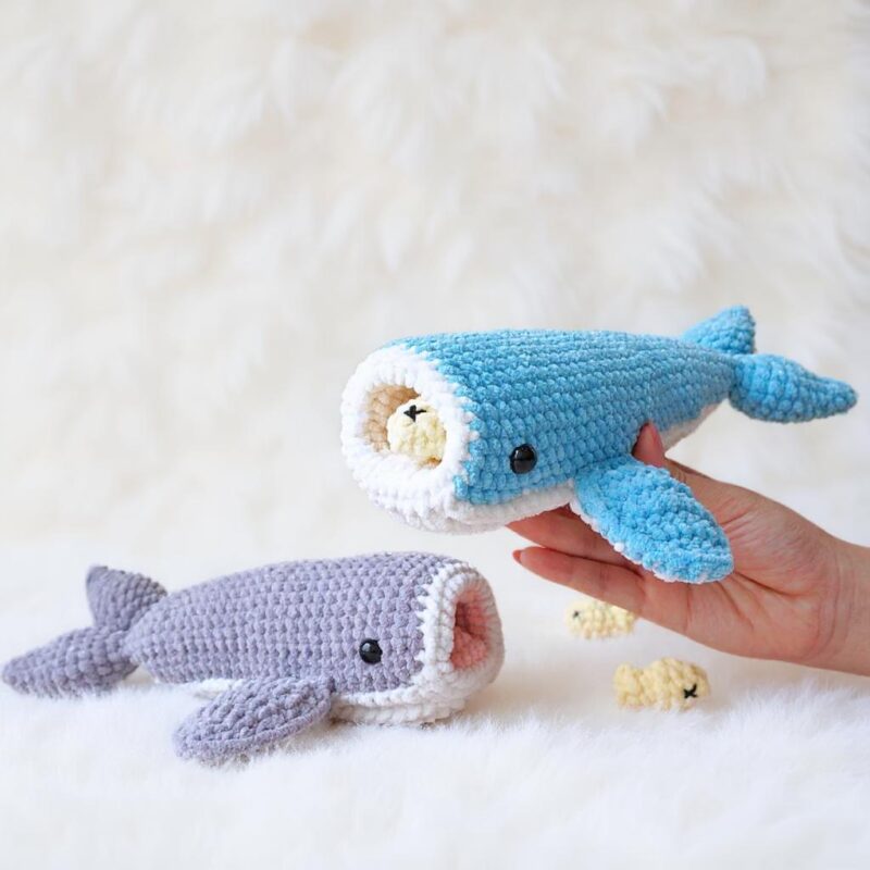 Snappy Whale Amigurumi Crochet Pattern - Adorable DIY Stuffed Animal Toy - Instant Download PDF