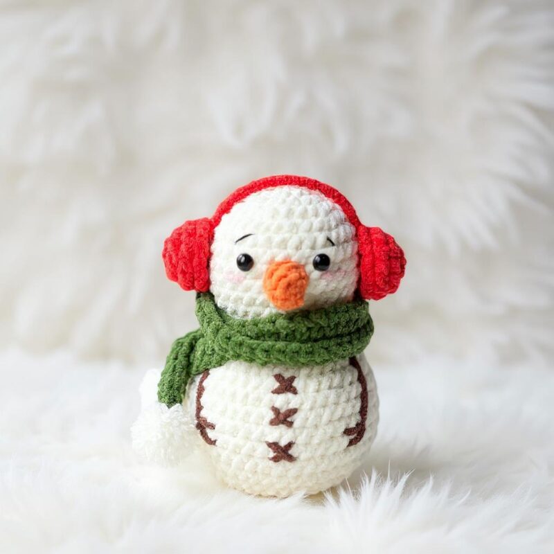 Snowman Amigurumi Crochet Pattern - Adorable DIY Stuffed Toy - Instant Download PDF