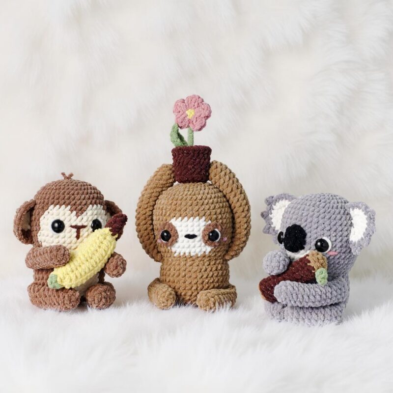 Snug Animal Friends Amigurumi Crochet Pattern Bundle - Adorable DIY Stuffed Animal Toys - Instant Download PDF
