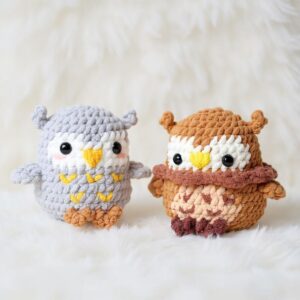 Snuggle Owls Amigurumi Crochet Pattern Bundle - No-Sew - DIY Stuffed Animal Toy - Instant Download PDF