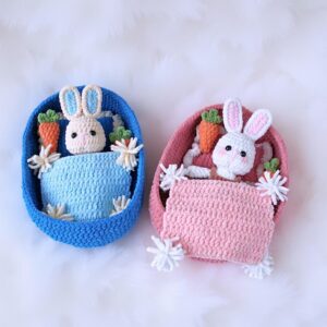 Cradle Bunnies Amigurumi Crochet Pattern Bundle - Adorable DIY Stuffed Animal Toy - Instant Download PDF