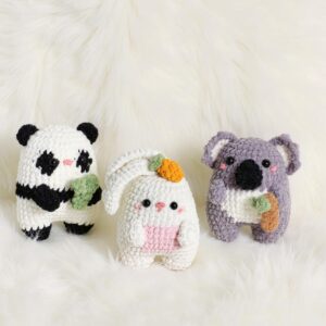 Softy Crew Amigurumi Crochet Pattern Bundle - Adorable No-Sew DIY Stuffed Animals - Instant Download PDF
