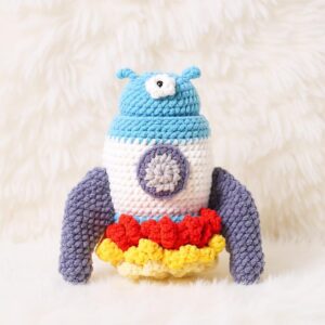 Spaceship Amigurumi Crochet Pattern - Adorable DIY Stuffed Toy - Instant Download PDF