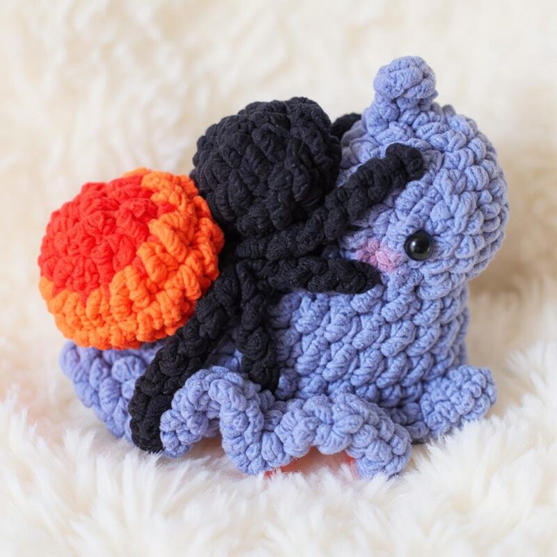 Spider Snail Amigurumi Crochet Pattern - Whimsical DIY Stuffed Animal Toy - Instant Download PDF - Image 5