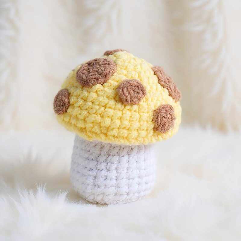 Spotted Sunshine Mushroom Amigurumi Crochet Pattern - Whimsical DIY Stuffed Toy - Instant Download PDF - Image 4