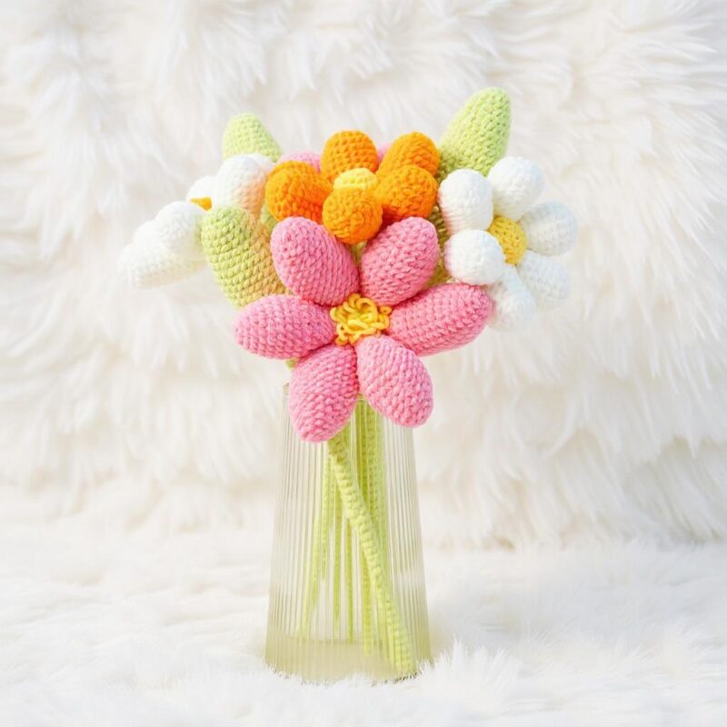 Spring Bouquet Amigurumi Crochet Pattern - Charming DIY Flower Decor - Instant Download PDF - Image 4