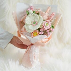 Spring Flower Bouquet Amigurumi Crochet Pattern - Whimsical DIY Handmade Flowers - Instant Download PDF