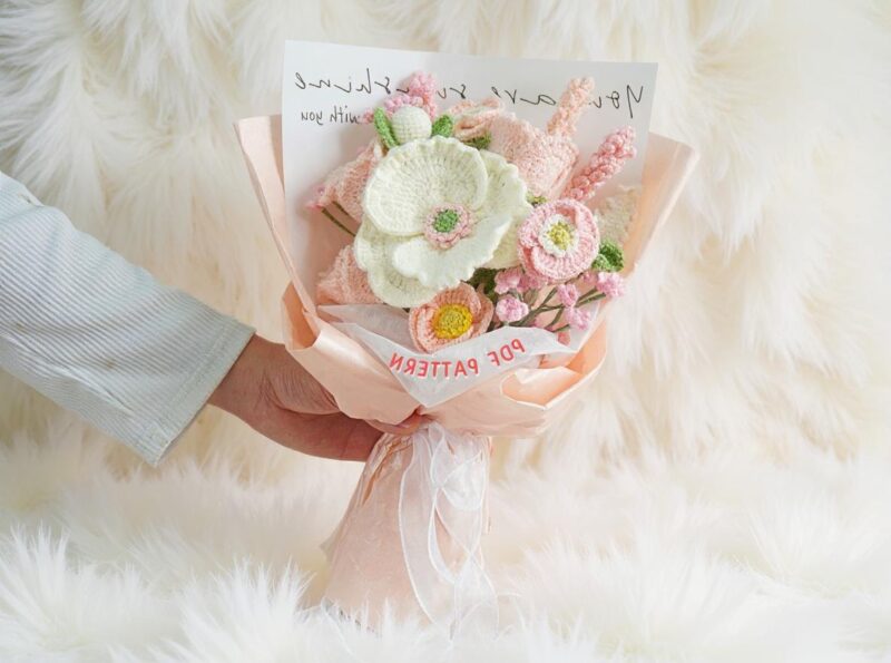 Spring Flower Bouquet Amigurumi Crochet Pattern - Whimsical DIY Handmade Flowers - Instant Download PDF - Image 3