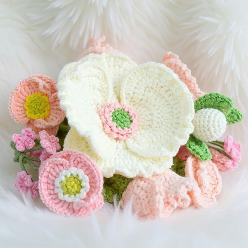 Spring Flower Bouquet Amigurumi Crochet Pattern - Whimsical DIY Handmade Flowers - Instant Download PDF - Image 6