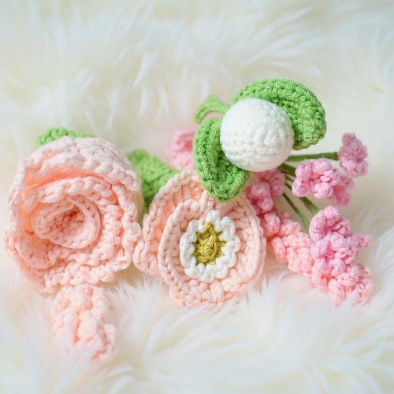 Spring Flower Bouquet Amigurumi Crochet Pattern - Whimsical DIY Handmade Flowers - Instant Download PDF - Image 8