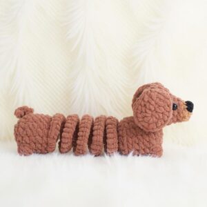 Springy Pup Amigurumi Crochet Pattern - Adorable DIY Stuffed Animal Toy - Instant Download PDF