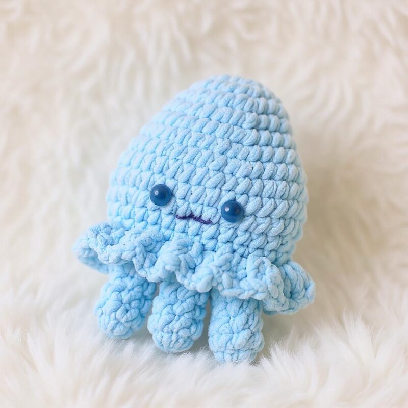 Squid Amigurumi Crochet Pattern - Adorable DIY Stuffed Animal Toy - Instant Download PDF