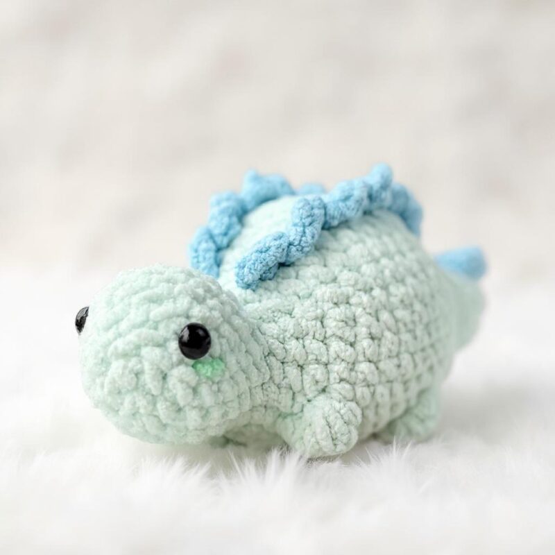 Stegosaurus Amigurumi Crochet Pattern - No-Sew - DIY Stuffed Animal Toy - Instant Download PDF - Image 4