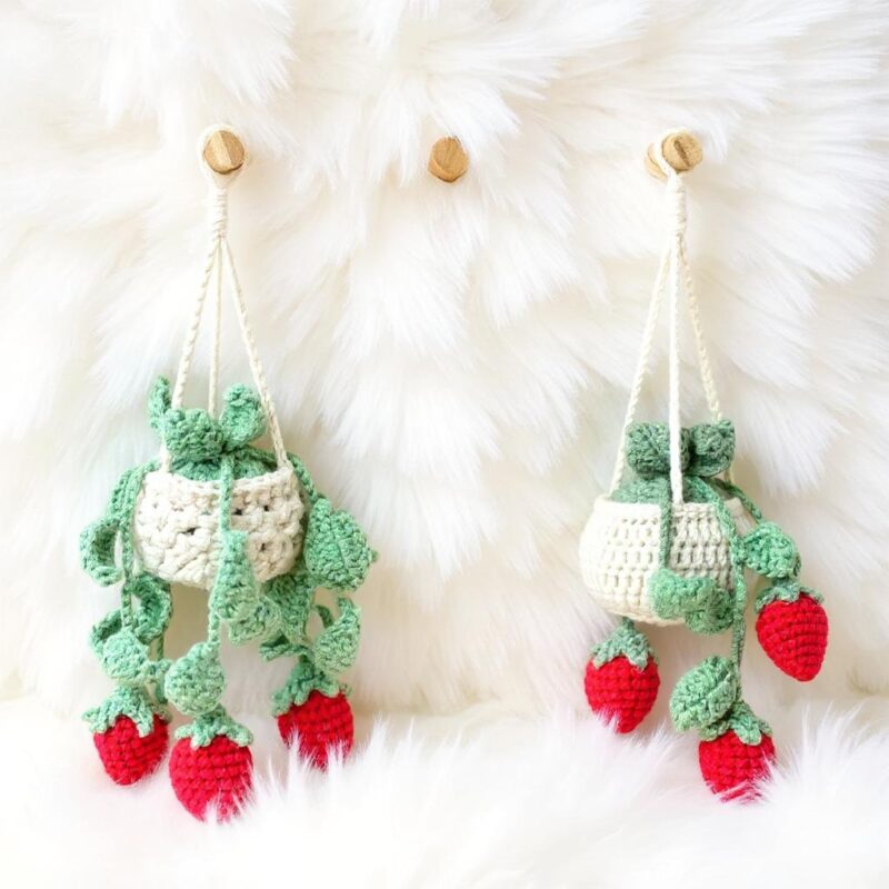 Strawberry Basket Amigurumi Crochet Pattern - Adorable - DIY Play Food & Decor - Instant Download PDF - Image 3