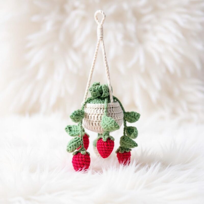 Strawberry Basket Amigurumi Crochet Pattern - Adorable - DIY Play Food & Decor - Instant Download PDF - Image 5